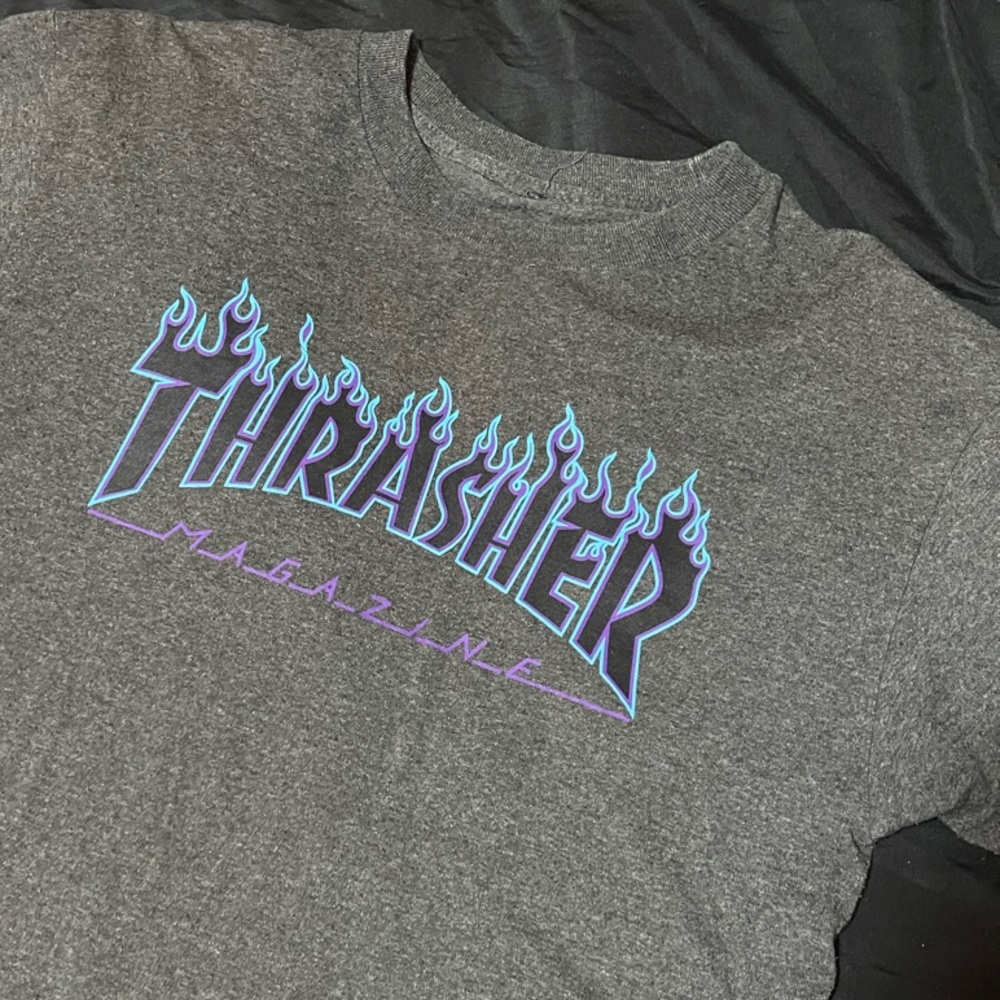 Thrasher Magazine Graphic Tee - Gray
